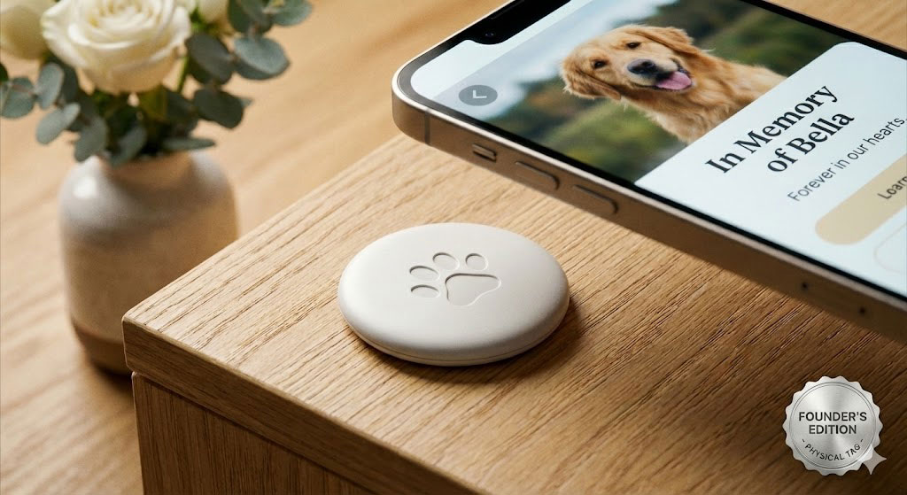 Pawmorial™ NFC Smart Tag - Founder's Edition (Shipped to You)
