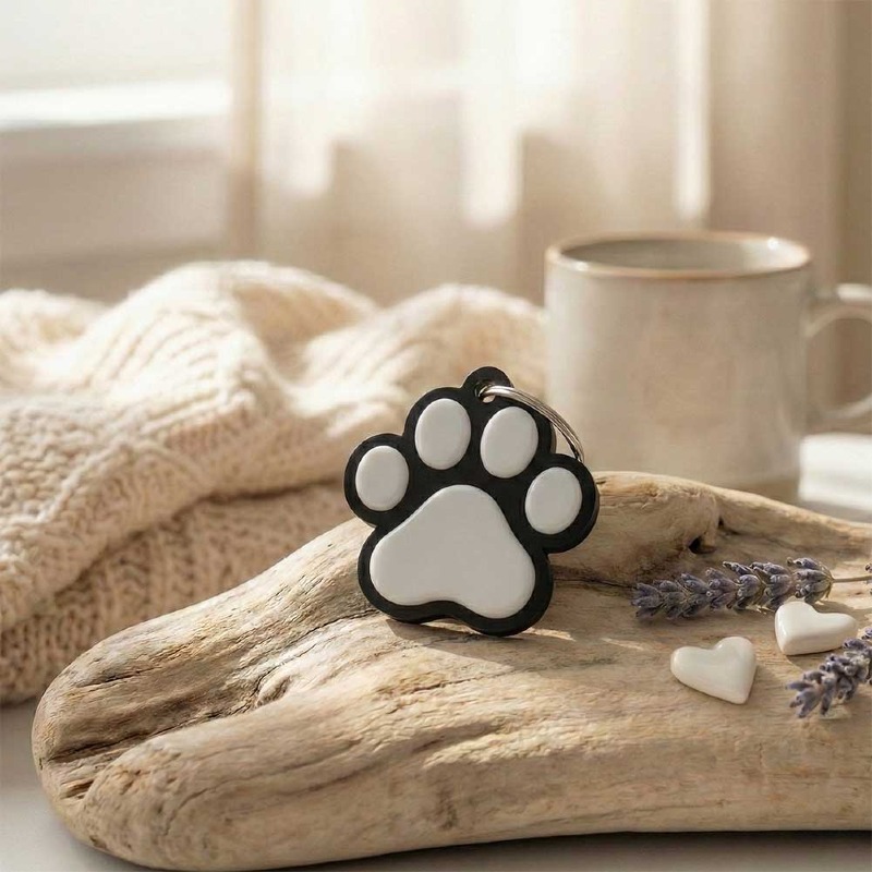 NFC Paw Print Memorial Keyring - Charity Edition